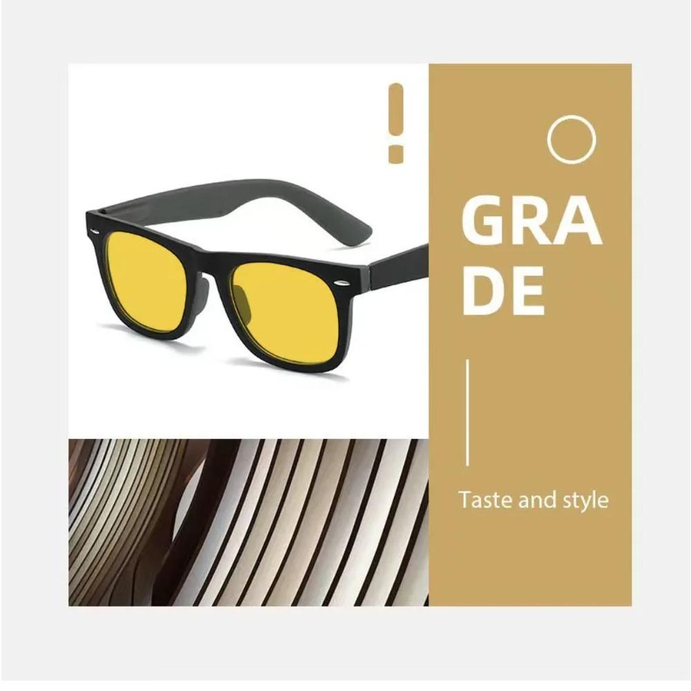 Large Frame Anti-glare Protection Night Vision Myopia Glasses Special for Driving Comfortable Eyeglasses Gentleman 0 To -4.0