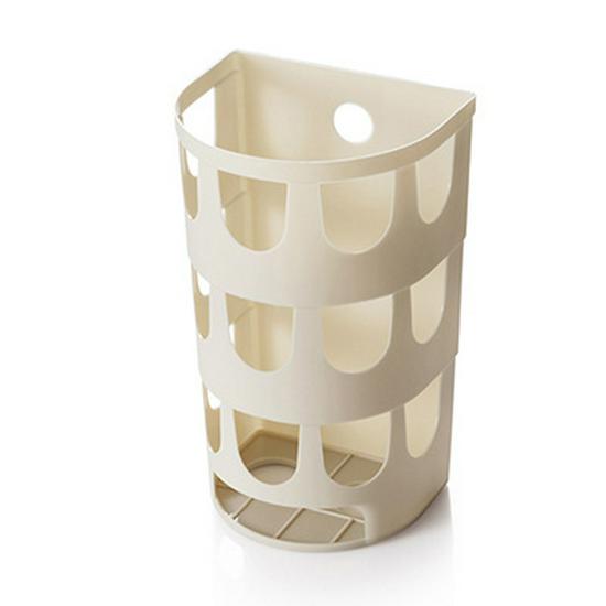 Wall-Mounted Kitchen Trash Bag Organizer with Suction Cups