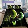 Cartoon Pattern Bedding Quilt Set Quilt Cover Pillowcase Home Decoration Birthday Gift (1 * Duvet Cover + 2 * Pillowcase, Without Core)