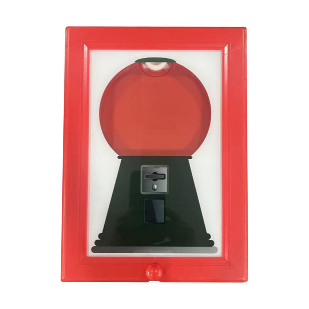 Praktisk godteriboks, godteriautomat i rammen, tyggegummiautomat som kan plasseres på bordet, utdeling av kjæledyrsgodbiter