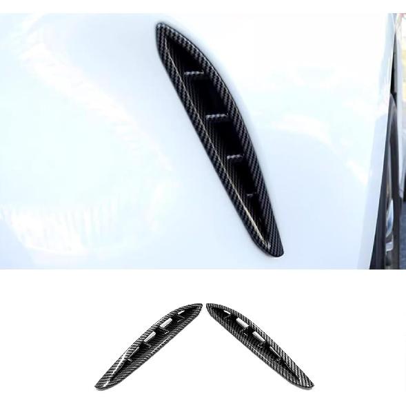 Car Accessories Fit for Toyota VENZA 2021 2022 2023 2024 Front Fog Light Bezel Frame Cover Trim (Glossy Black) 2PCS ABS