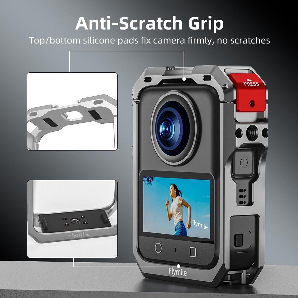 Protective Frame Case For DJI OSMO 360 Quick Release Metal Cage Cold Shoe Mount Aluminium Alloy Shell for DJI OSMO 360 Accessory