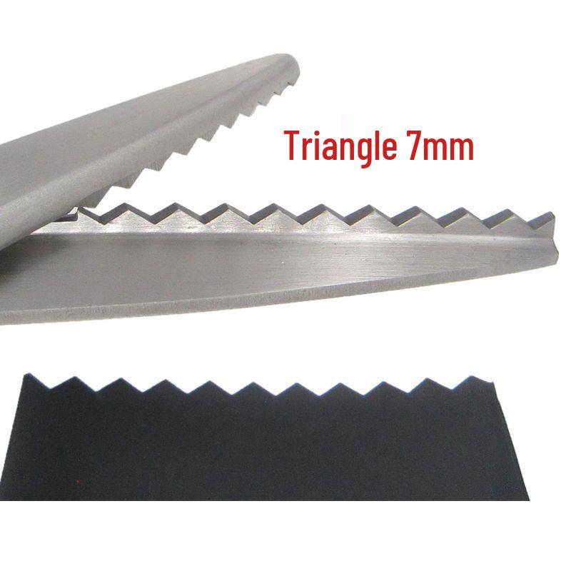 Tijeras Curvas para Encaje y Tela con Filo Zigzag Diente de Perro