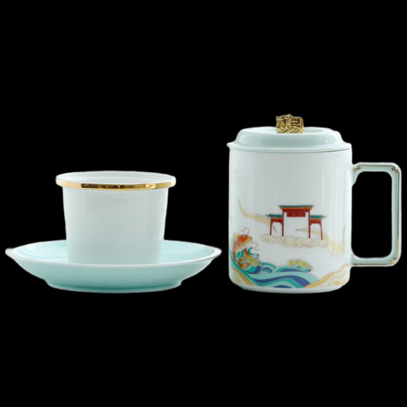 Wanchunhe Carp Leaping Dragon Gate Tea Set