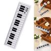 1 Stuk Schattig 15cm Zwart Wit Muzieknoten Piano Transparant Plastic Rechte Linialen Tekenen Meetliniaal Student Kantoorbenodigdheden