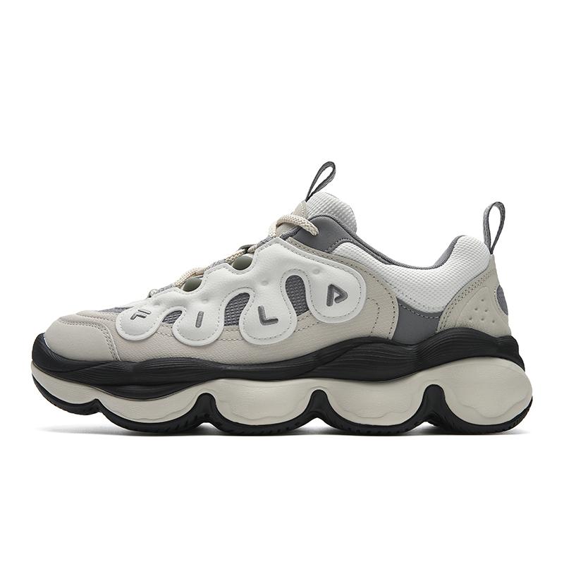 FILA PEASE Height Increasing Low top Casual Shoes Men's White Agate Gray F12M541114FWR