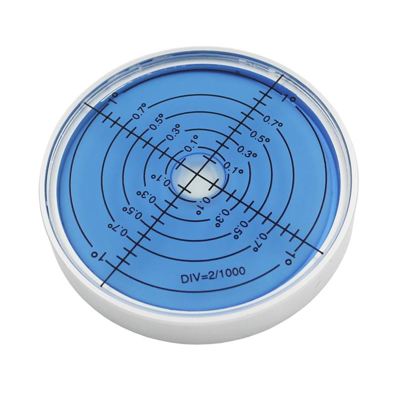 Nivel cu bulă rotund luminos pentru vedere nocturnă Nivel cu bulă metalic precizie 6'/2mm Dimensiune 60x10mm