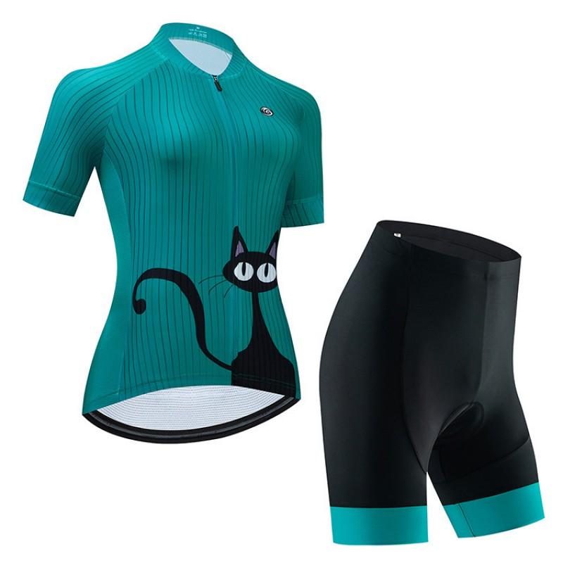 Womens Cycling Jersey Short Sleeve Breathable Quick-Dry Mountain Road Bike Top Riding XS