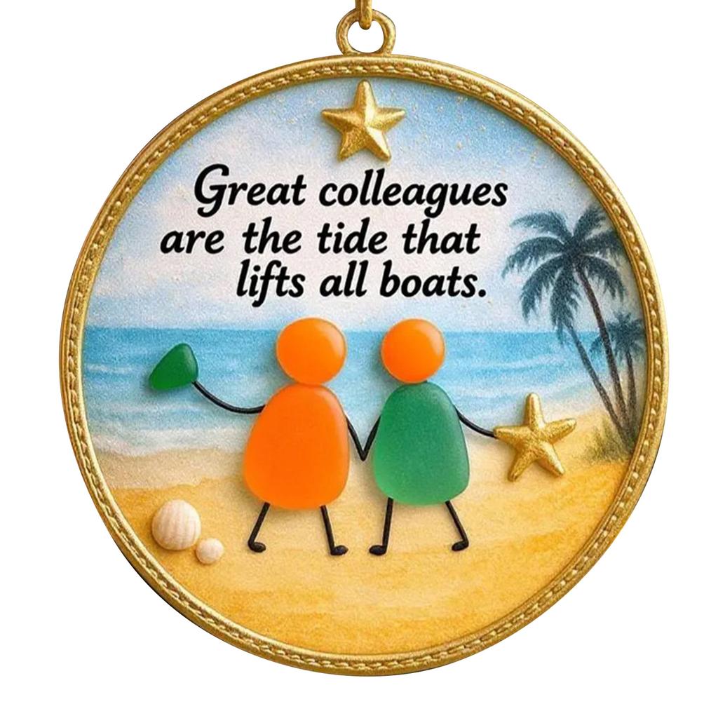 Friendship Decor,Friendship Heart Keepsake,Ornament For Tree Hanging Ornaments,2D Flat Acrylic