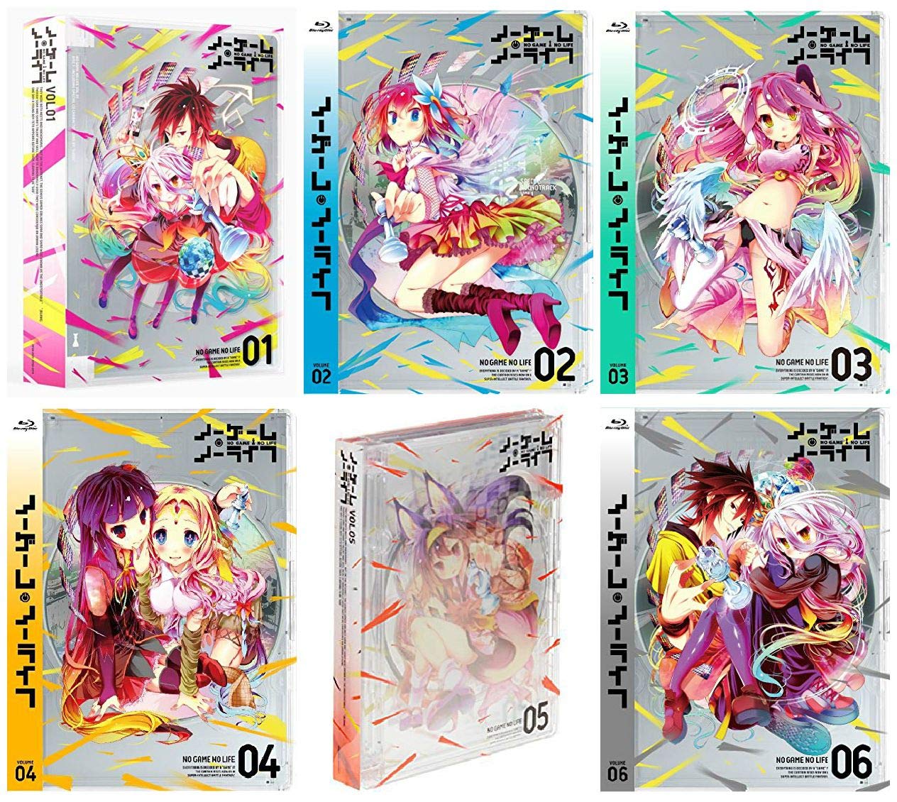 

No Game No Life [Blu-ray] Повний набір з 6 томів [Набір Blu-ray з маркетплейсу]
