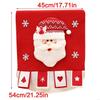 Christmas Themed Santa Chair Cover Machine Washable Cloth Quick Assembly Dining Room Living Room Decoration