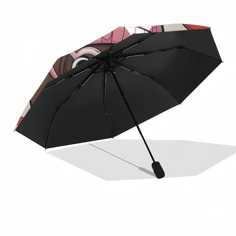 1pc Dachshund Valentine's Day Heart Glasses Umbrella with Plastic Handle,Suitable for All Seasons Home Travel Outdoor UmbrellaDD325