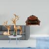 European Reindeer Sculpture Collectable Craft Deer Lover Miniature Sofa Couch Chair Model DIY