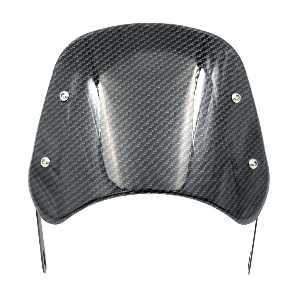 Carbon Fiber Painting Motorcycle Small Windshield Retro Small Windshield Front Windshield Universal for Most