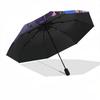1pc Wednesday Addams Automatic Open/Close Folding Umbrella, Windproof 8-Rib Construction, Lightweight Travel Umbrella A0903206