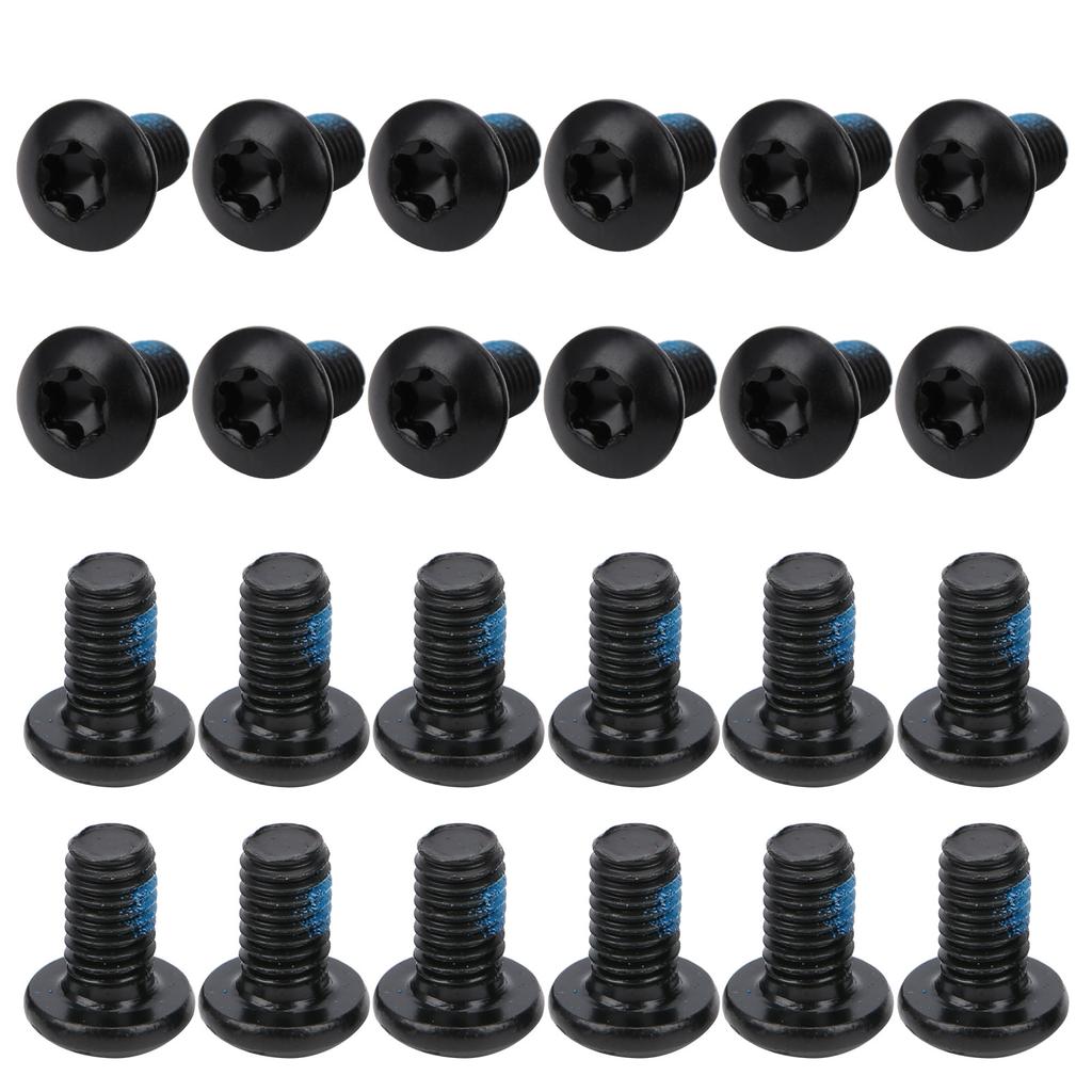24pcs Disc Brake Screws T25 Colorful S M5x10mmCelsius0.4in Steel Wear Resistance