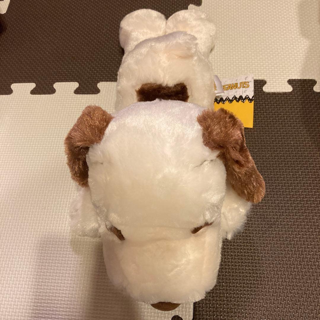 Snoopy lying stuffed toy white/brown total length approx. 35cm