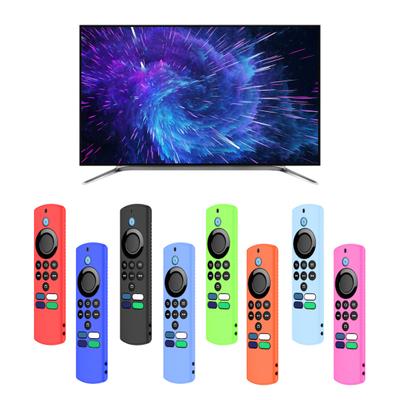 Remote Control Cover with Strap Full Coverage Dirt-resistant Silicone Remote Control Protective Case for Alexa Voice Remote Lite(2nd Gen)