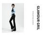 Damen Schwarz High-Waist Schlagjeans mit Schlitzen, Petite Slim Fit, Herbst/Winter.