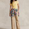 Polo Ralph Lauren FW23 Solid Slim Fit Casual Short Sleeve Polo Shirt Women tops Autumn-Yellow WMPOKNINB920118-700