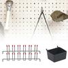 Industrial Strength Pegboard Mounting Hooks Metal Utility Hangers For Tool Shed Workshop Organization Supplies