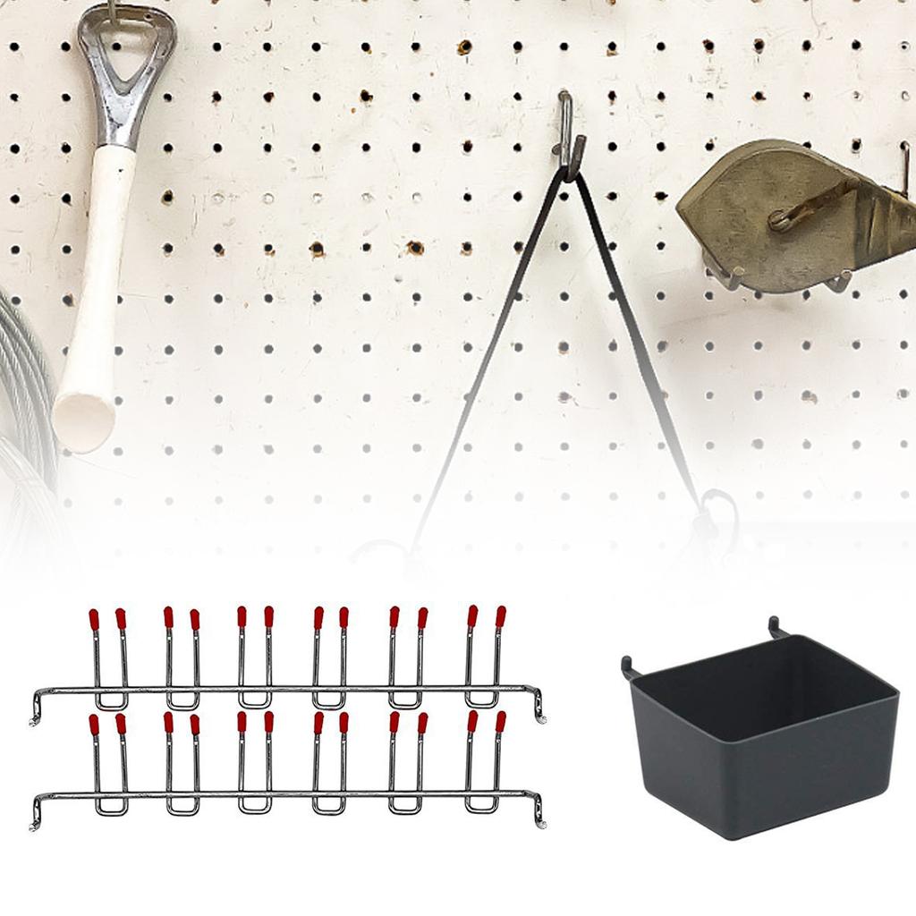 Industrial Strength Pegboard Mounting Hooks Metal Utility Hangers For Tool Shed Workshop Organization Supplies