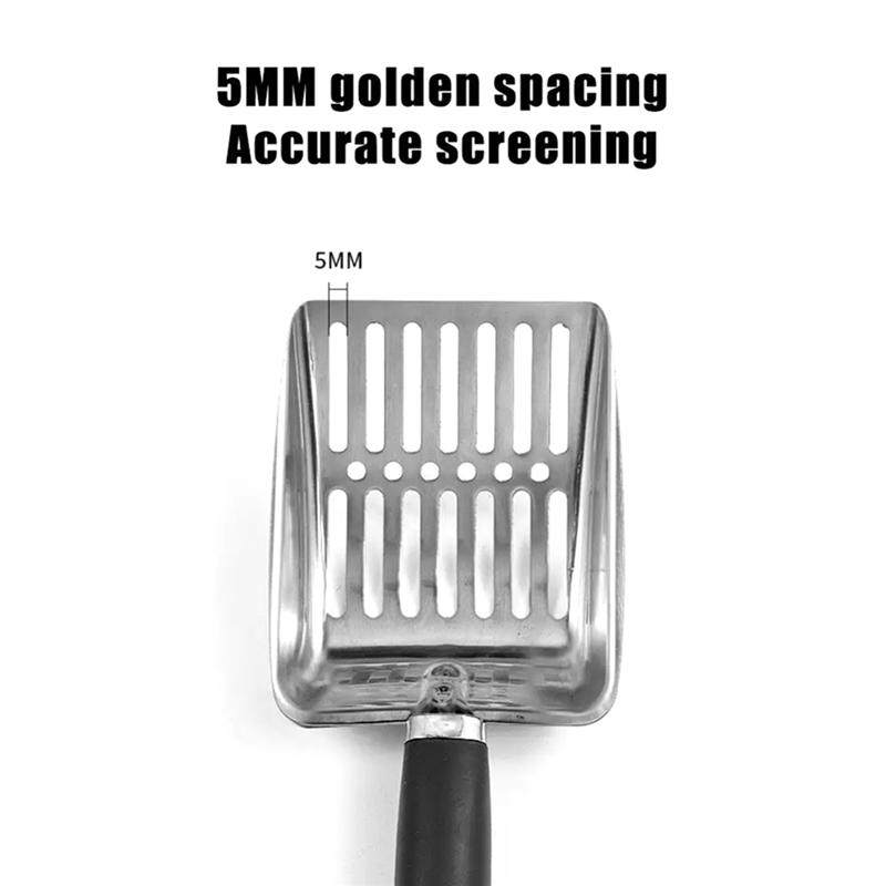 Pet Products Pet Cleanning Tool Metal Long Handle Cat Sand Cleaning For Dog Cat Feces Supplies Cat Litter Shovel