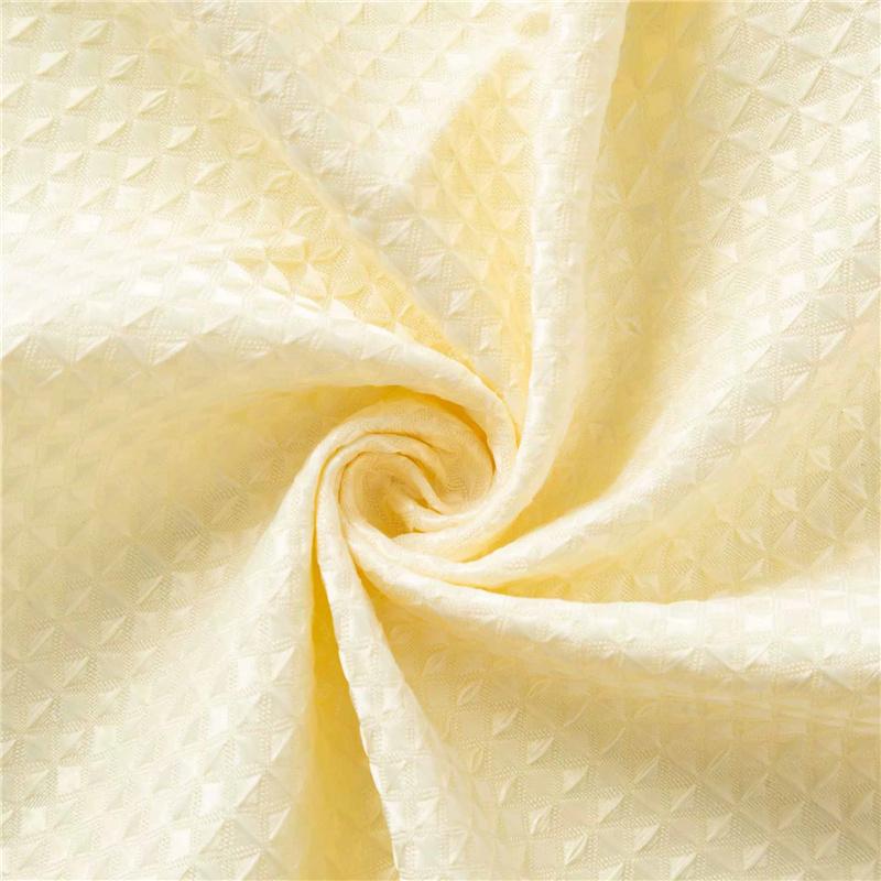 Thickened Jacquard Waffle Shower Curtain Pure Color Waterproof Bathroom Partition Easy Install Privacy Screen