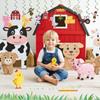 Farm Animals Party Decorations Farm Birthday Hanging Swirls, Assembled and Ready To Use, Countryside Party Decor Supplies Hanging Swirl Kids Party