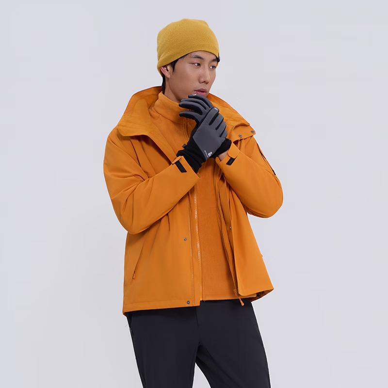 SCALER Мужская куртка 3-в-1 для активного отдыха с флисовой подкладкой (F2416623) 2XL жёлтый