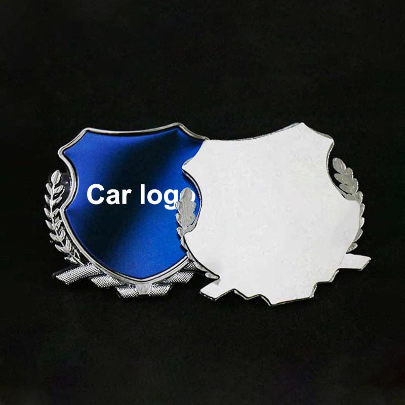 HGWE4 2Pcs 3D Metal Alloy Car Decals Badge Stickers Side Window Emblem Exterior Accessories For Skoda Octavia Fabia Rapid Yeti Kodiaq