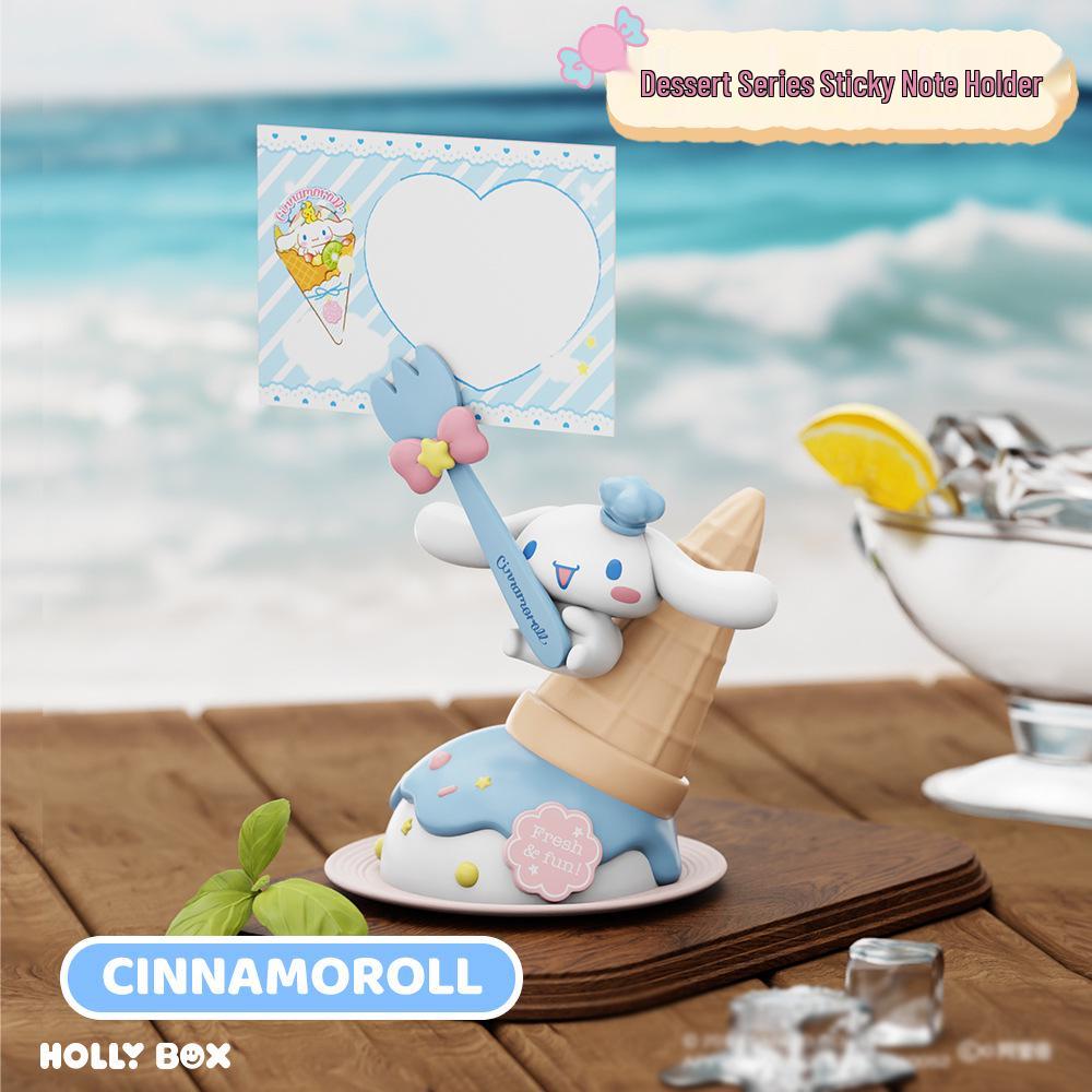 

Sanrio Family Dessert Series Sticky Notes & Cute Desktop Figurines.