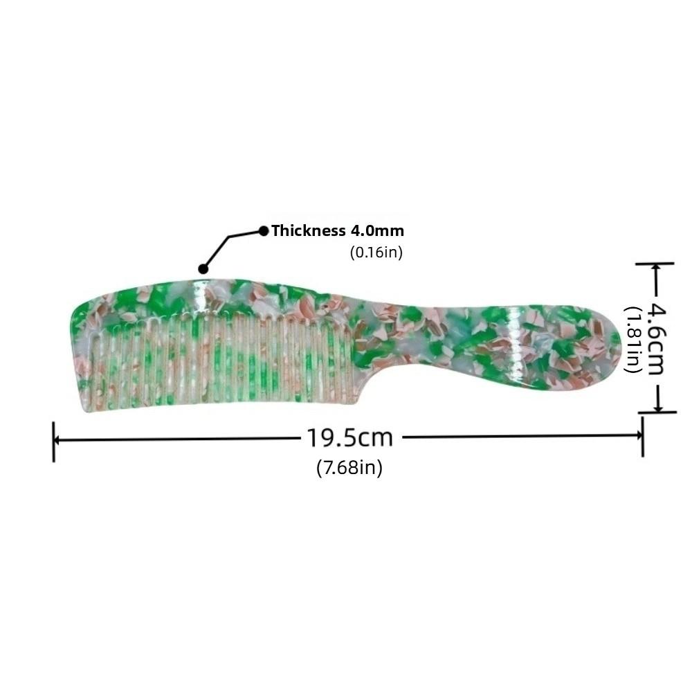 Leopard Print Acetate Comb Hair Styling Tool Hairdressing Combs Hair Care Makeup Comb  Dormitory