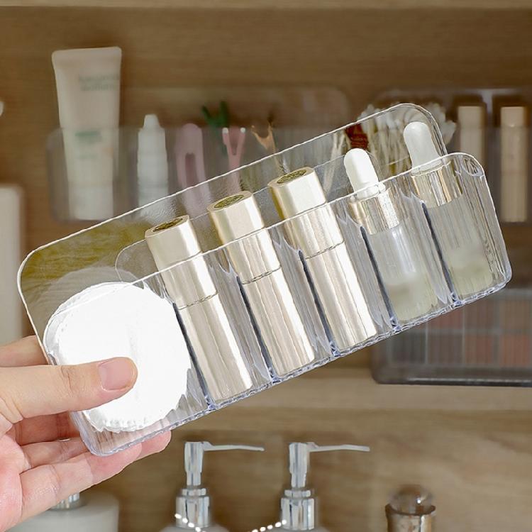 Waterproof Mirror Cabinet Organizer Wall Mounted Bathroom Storage Plastic Shelf For Cosmetics Space Efficient