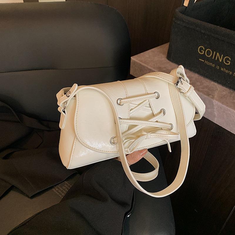 

Летний стиль дочери белая сумка под плечо подмышку женская новая универсальная нишевая сумка-мессенджер высокого класса белый