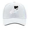 Metal Skeleton Hand Heart Wall Decor Hip Hop Hat Fashion Outdoor Sports Sandwich Baseball Cap