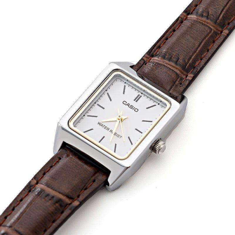 Used [New] [1 year warranty] Casio watch CASIO STANDARD LTP-V007L-7E2 Brown White Ladies CASIO