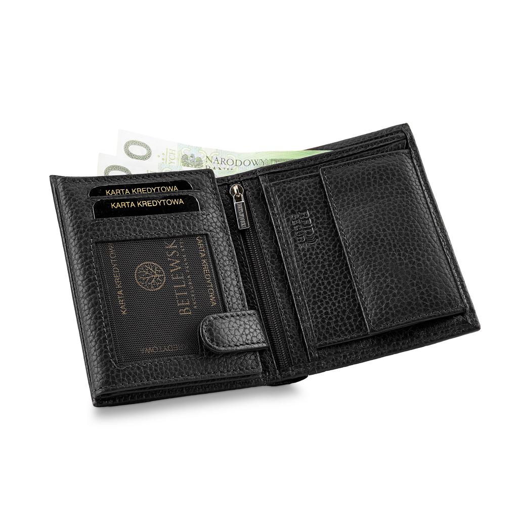 BPM-CF-62 BLACK Men' Wallet LOUIS + CERTIFICATE