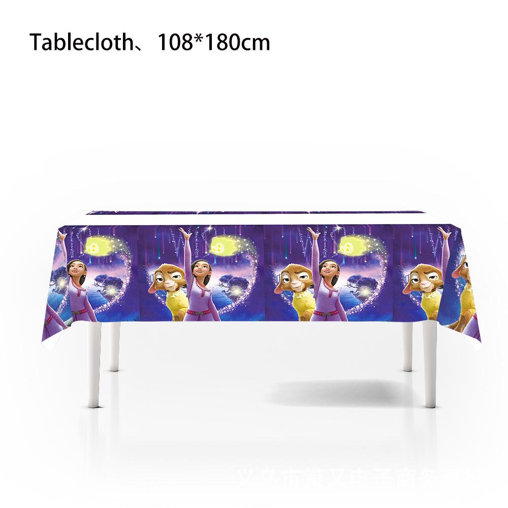 51pcs Wish Asha Tableware Set Including Plates, Cups, Napkins, Tablecloth