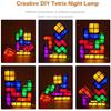 Tetris Stackable Table Light, Tangram Puzzle LED Lamp, 3D Induction Interlocking Desk Lamp, Fun T...