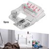5pcs Snap On Adjustable Bias Binder Foot for Singer/JUKI/Feiyue/Acme Sewing Projects
