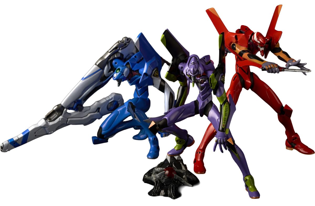 

Kaiyodo Artpla SCULPTURE WORKS Evangelion Kai Intercept Unpainted Plastic Model Kit AP052 Unit-01/Unit-02/Unit-00 Tokyo-3 Non-Scale