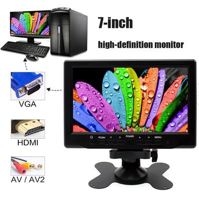 Wyświetlacz samochodowy 7-calowy ekran IPS zgodny z HDMI o wysokiej rozdzielczości Monitor VGA o wysokiej jasności z