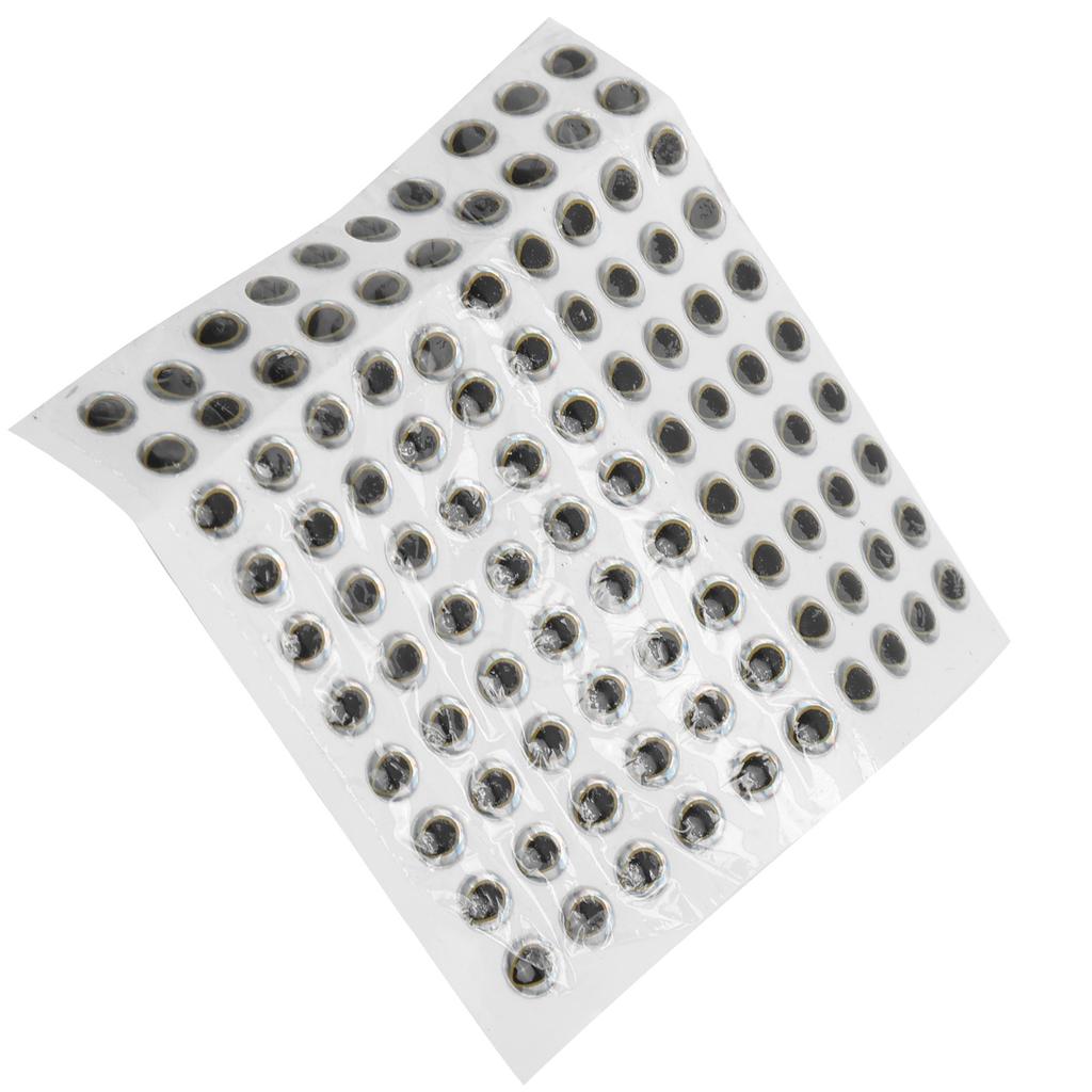 Fishing Lure Eye Epoxy Drop Plastic 3D Realistic Fishing Eyes for Making Fishing Bait6mm