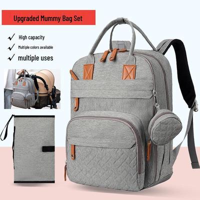 Multifunctional Portable Mummy Backpack: Large Capacity Mother and Baby Bag with Changing Pad