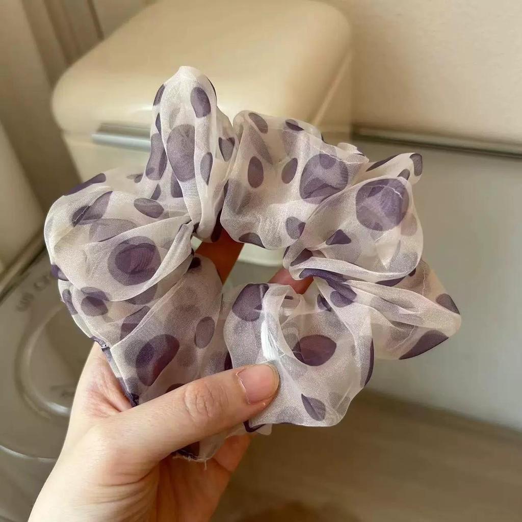 2025 Striped Ball Head Hair Tie: Large Intestine Style for High Ponytails