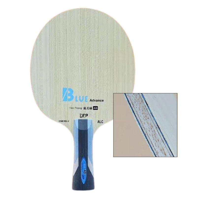 Nytt 729 Professionellt Bordtennisblad 5 Trä 2 AD Arylate Carbon Ping Pong Racket Blå ALC Fast Attack