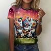 Christmas Santa Claus 3D Print Women's T-Shirts Casual Tops O-Neck T Shirt Y2k Harajuku Short Sleeve Street Tees Female Clothing