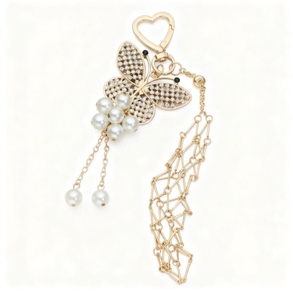 Stainless Steel Metal Net Pocket Lipstick Bag Keychain Silver Color Interchangeable Lip Balm Bag Key Chain Gold Color Y2K