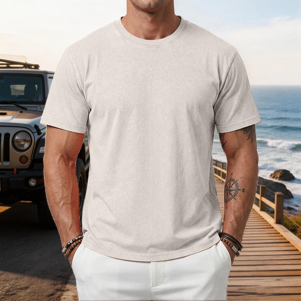 Men's T-Shirts Oversized Unisex Baggy Tops Heavy Cotton T Shirts For Men Loose Fit Vintage Casual Streetwear Gym Tee